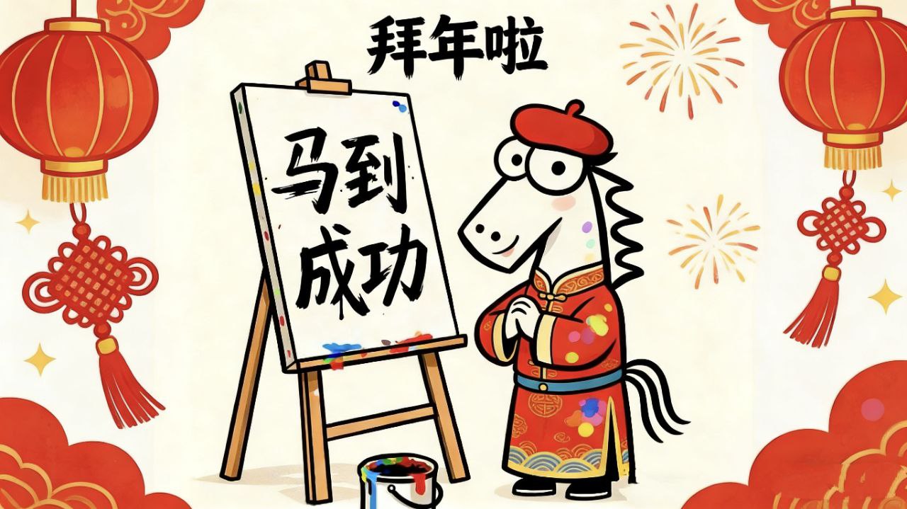 马到成功 · 2026马年新春横幅